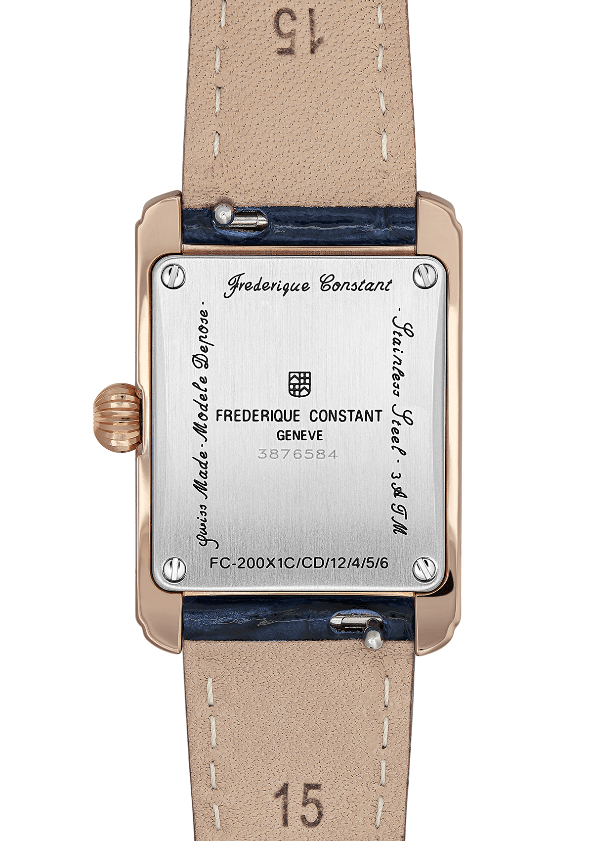 Montre dame Frederique Constant Ladies Carré - Chronométrie Kaenel S.A.